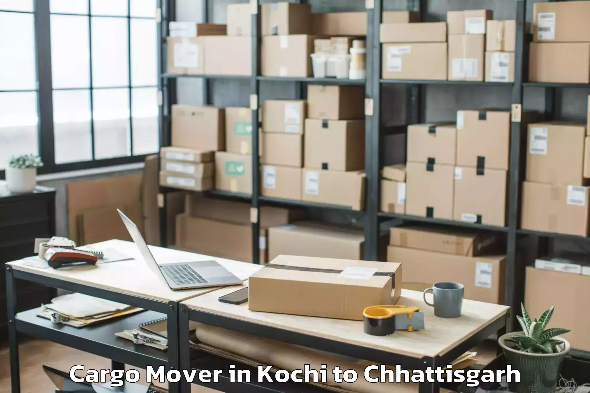 Top Kochi to Mungeli Cargo Mover Available